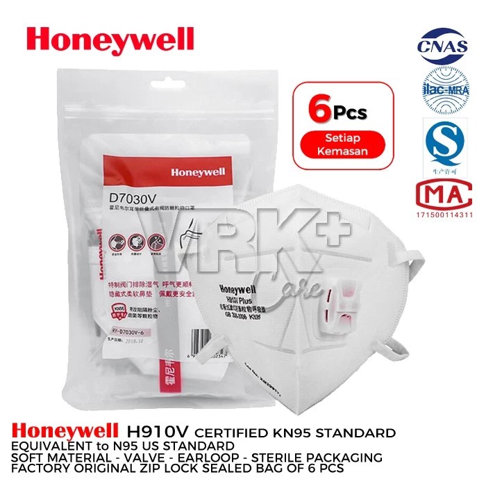 Masker N95 KN95 Honeywell H910V Earloop