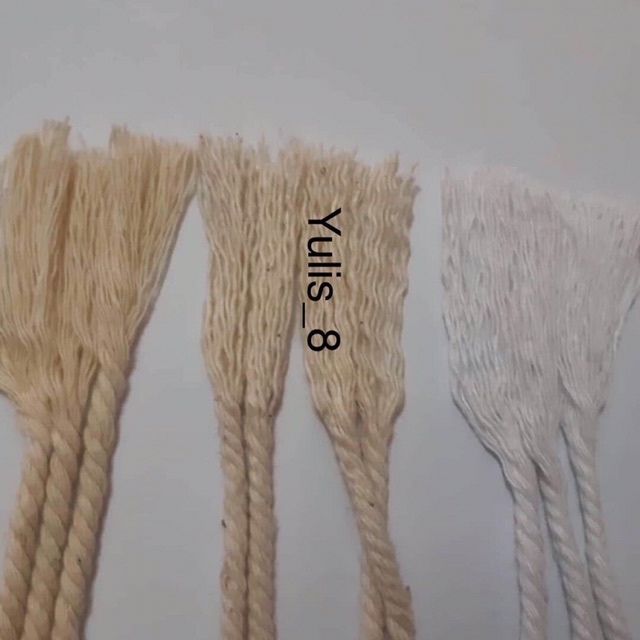 Benang katun premium warna/tali macrame size 4mm