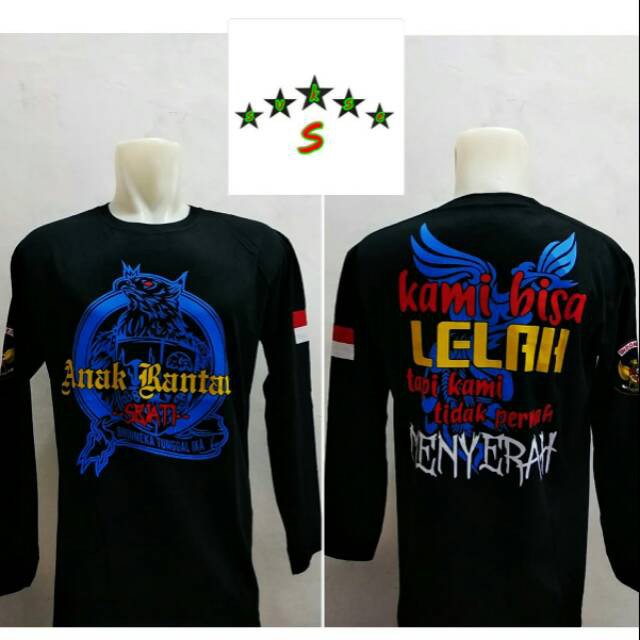 Kaos distro tshirt baju anak rantau kami bisa lelah lengan panjang