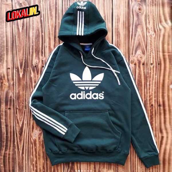 JAKET HOODIE PREMIUM ADIDAS GREEN 100% ORIGINAL TERMURAH