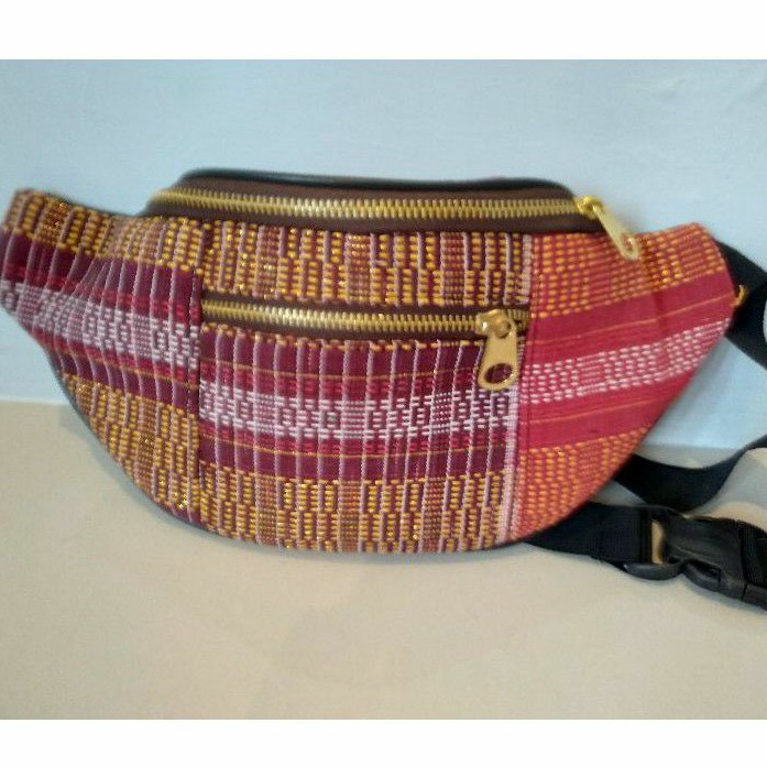 Tas Selempang/Pinggang Waistbag Bahan Ulos