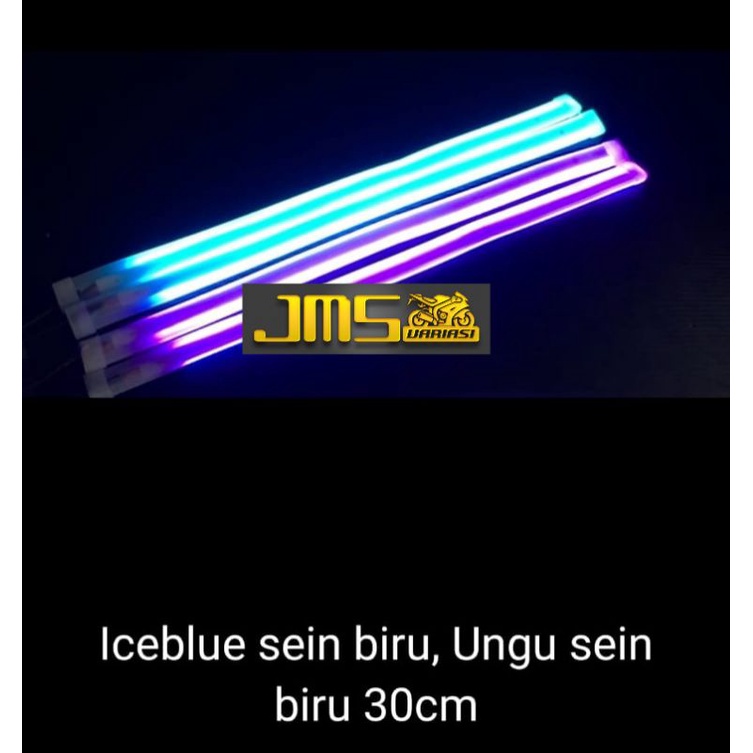 lampu alis led putih/ice blue/ungu plus lampu sen biru universal ninja blade scoopy cbr mio beat Vario aerox nmax pcx r15 mio soul gt125 genio scoopy ninja scoopy mx