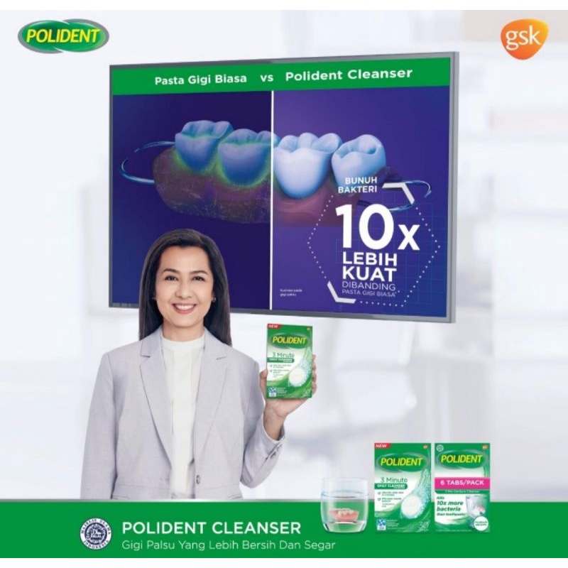 Polident Denture Cleanser isi 30 tablet