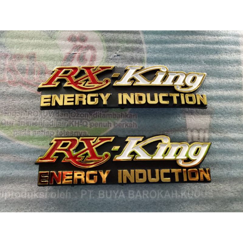Sepasang Logo emblem yamaha rx king set logo bok aki rx king import mirip original