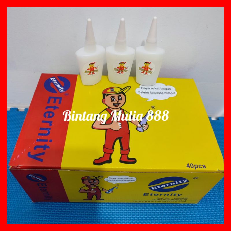 

Lem Korea ETERNITY JUMBO (grosir&eceran) / Lem setan / Lem serbaguna / Lem Tetes Cair / Lem Alteco