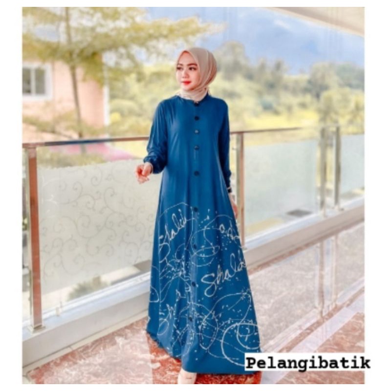 Gamis twill candi mekar busui friendly Gamis Twill Ori Gamis Twill Pelangi