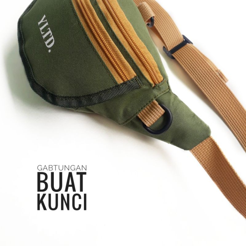 Tas Selempang Waistbag mini pria termurah