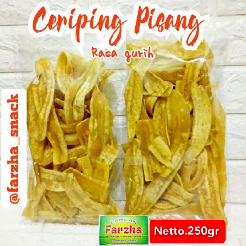 

CAMILAN CERIPING PISANG GURIH 250GR CEMILAN / JAJANAN KILOAN / CAMILAN KILOAN / SNACK KILOAN