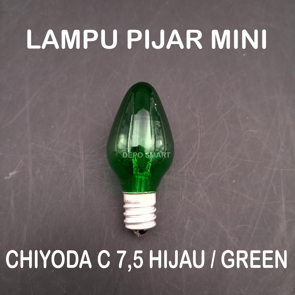 LAMPU PIJAR CHIYODA C 7,5 HIJAU GREEN MURAH HEMAT