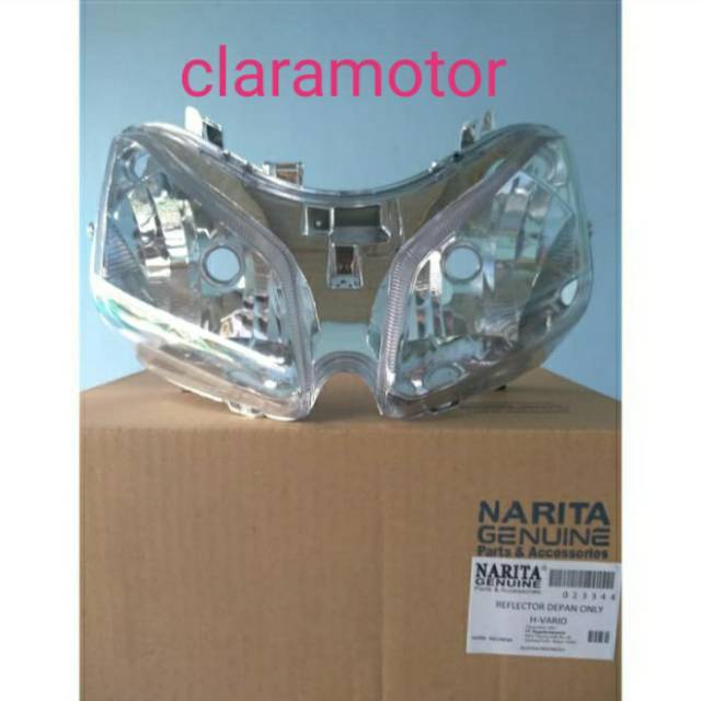 Reflektor lampu depan motor vario karbu