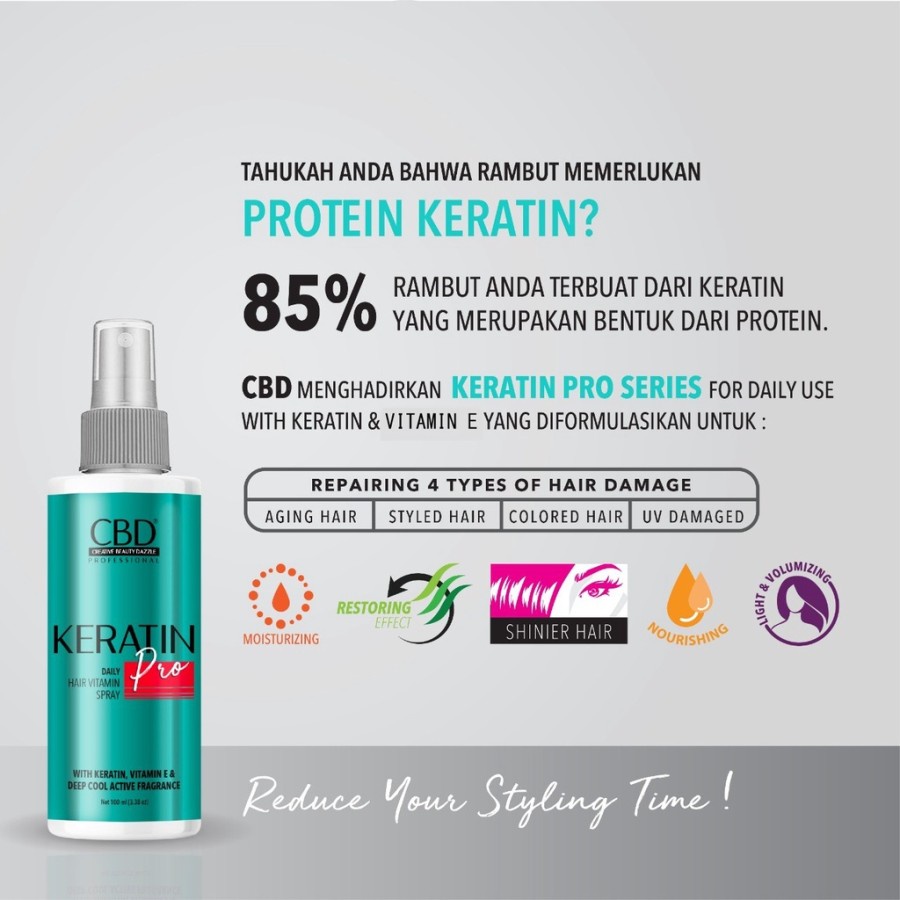 ★ BB ★ CBD Professional Keratin Pro Daily Hair Vitamin Spray - 100ml