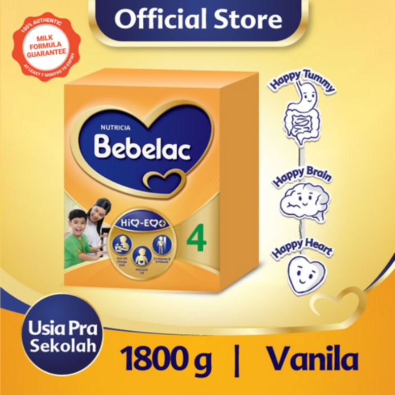 Jual Bebelac 4 Vanilla 1800 Gram Indonesia Shopee Indonesia