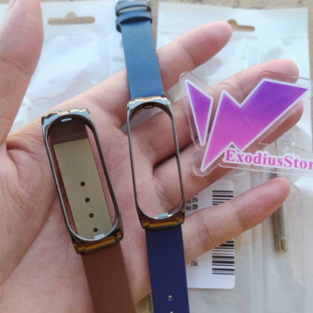 Strap Leather - Strap Kulit - Mi band 4