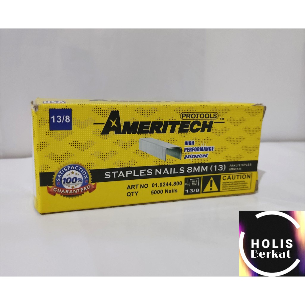 Isi Staples Gun / Hekter Tembak / Nails 8 mm Ameritech 5000pcs