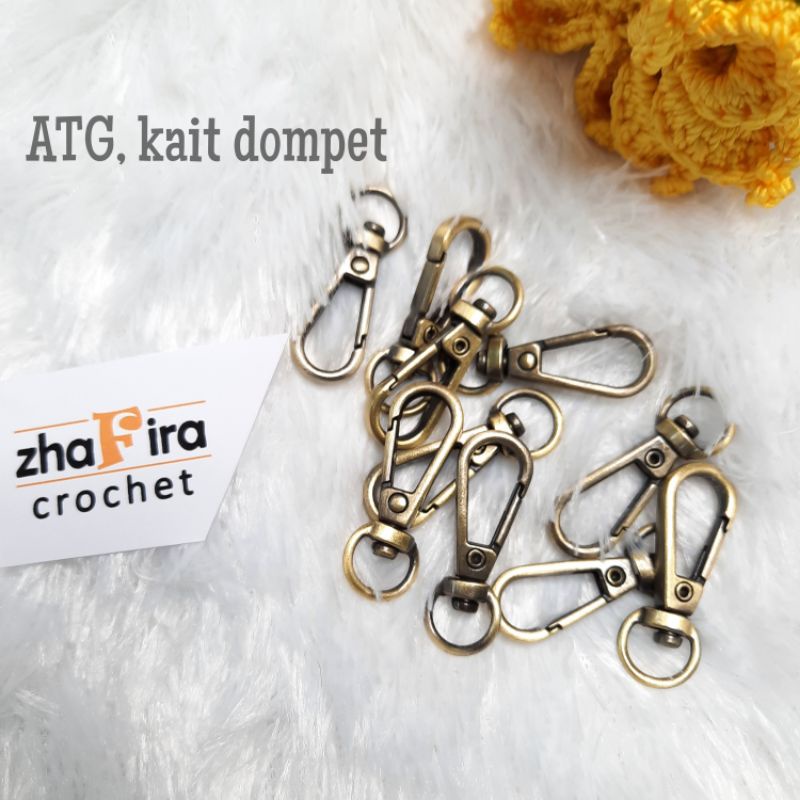 Kait dompet, warna ATG / bakar