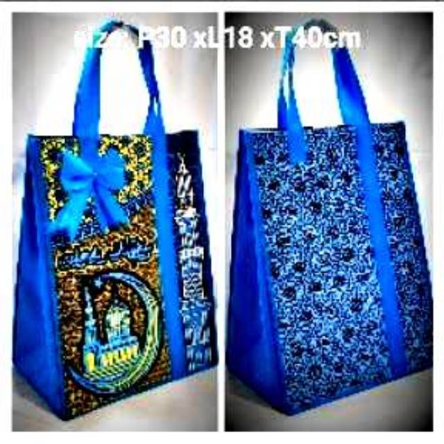 Tas lebaran IDUL FITRI tebal besar   batik mewah etika jaya tas