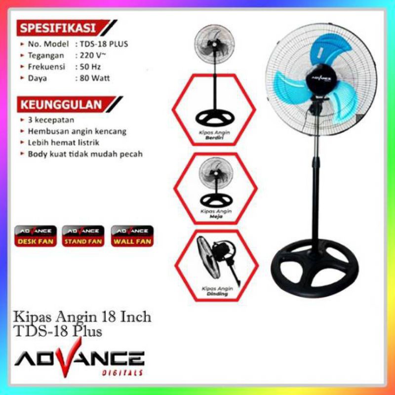 Kipas Angin Advance TDS-18 PLUS 18INCH