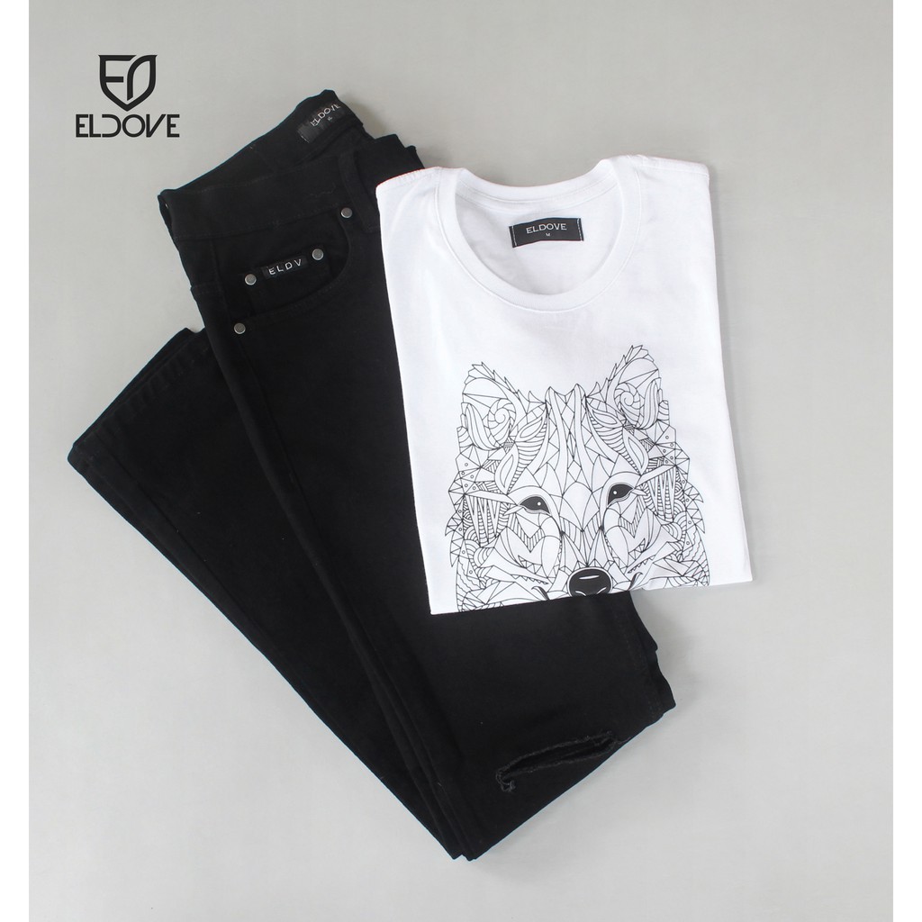 Eldove Paket Celana Jeans + Kaos 8506