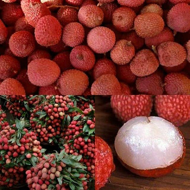 Buah leci merah thailand impor manis dan segar 1kg