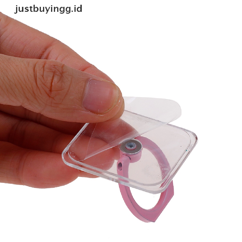 (Justbuyingg.Id) Ring Holder Hp Universal Transparan Bisa Berputar 360 °