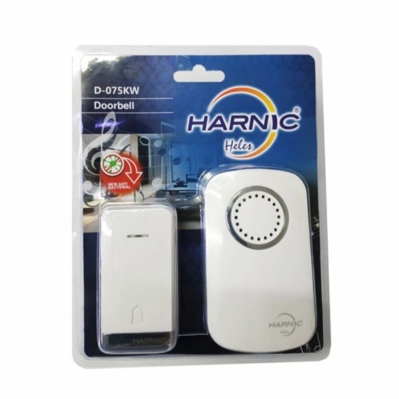 Bel Pintu Listrik Harnic Heles D 75KW ORIGINAL - Wireless Door Bell D 075 KW