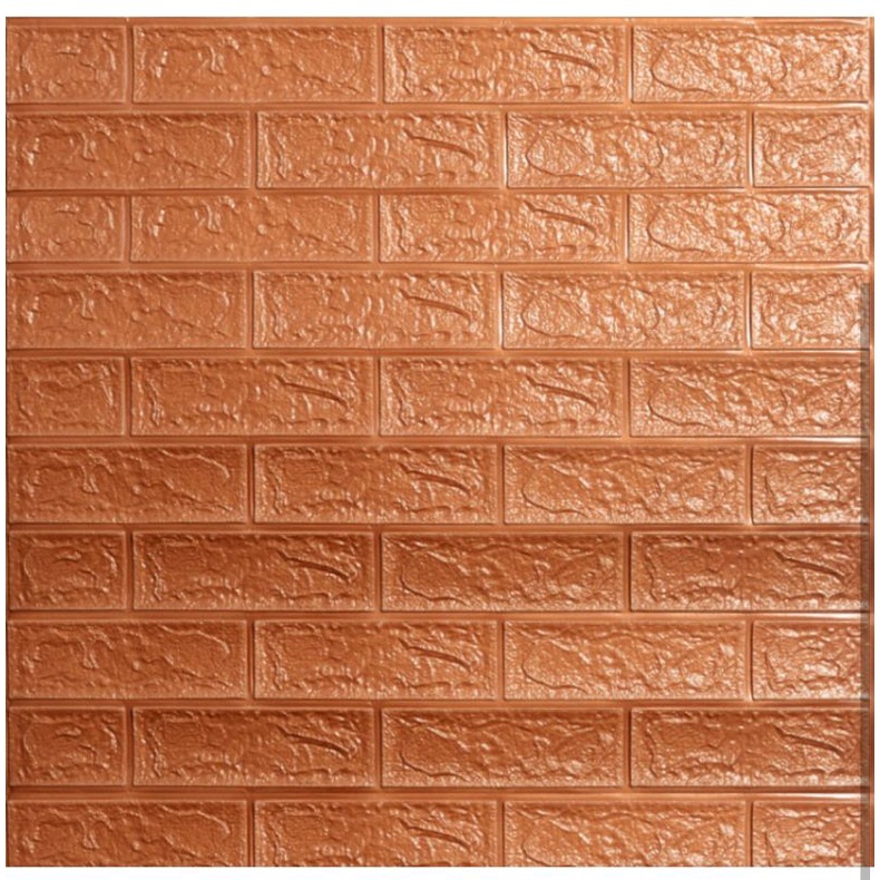 [COD] Wallpaper Dinding Stiker Wallfoam 3D Sticker Dekorasi Kamar Rumah Murah-COKLAT