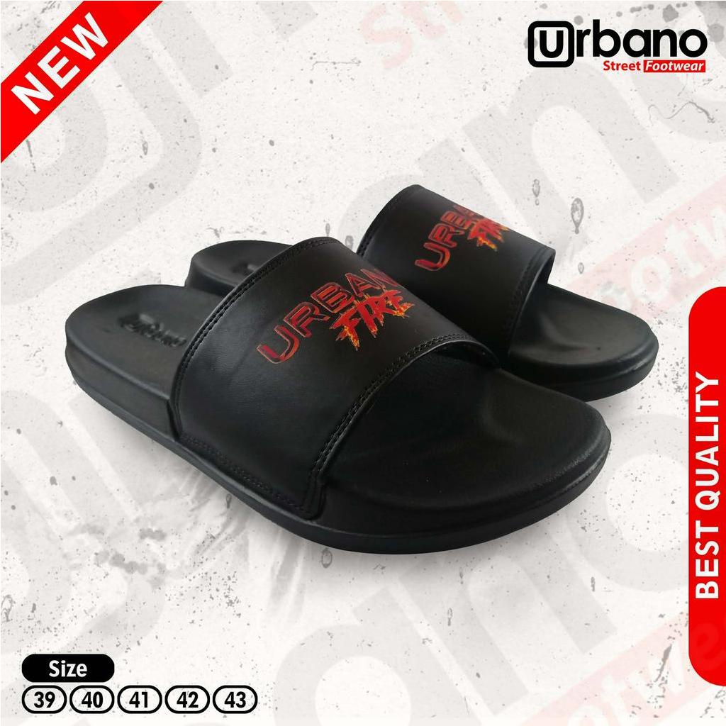 Sandal Slip On Urbano Fire Flip Flop Selop Original Urbano