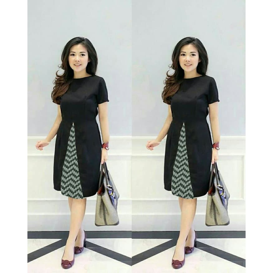 Fashion Wanita Sb013 Midi Dress Jumbo 2L 3L 4L 5L Big Size Baju Panjang Cewek Hot Jolie i.6760420