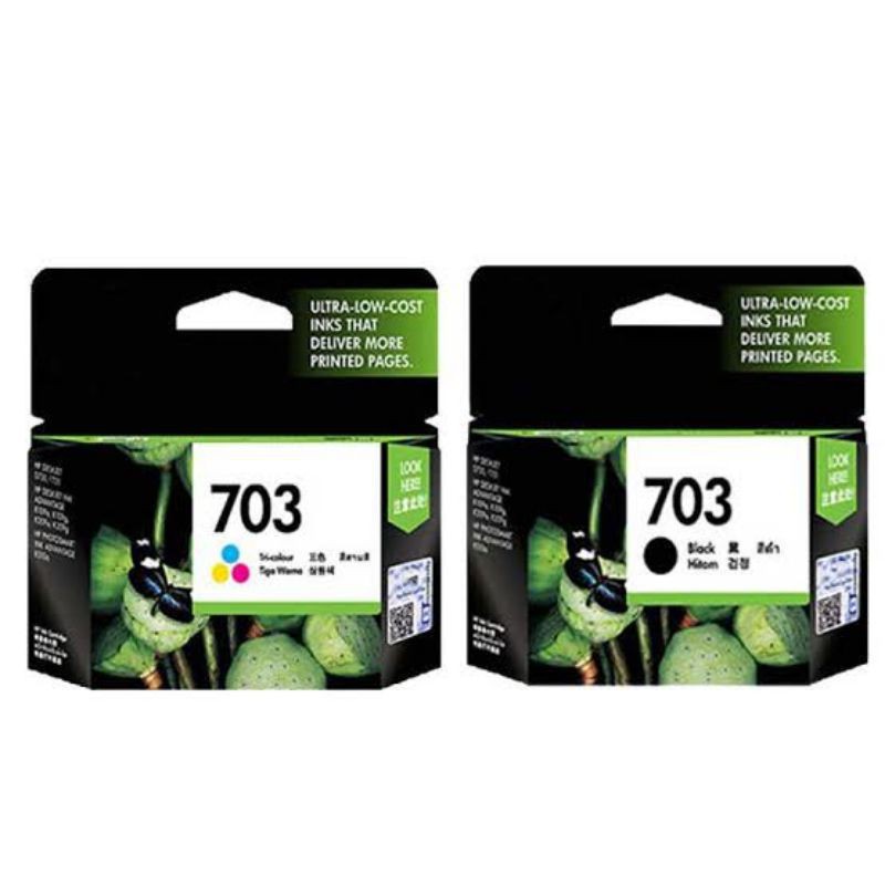 Tinta HP 703 Black / Colour For HP D730, F735 Original 100%