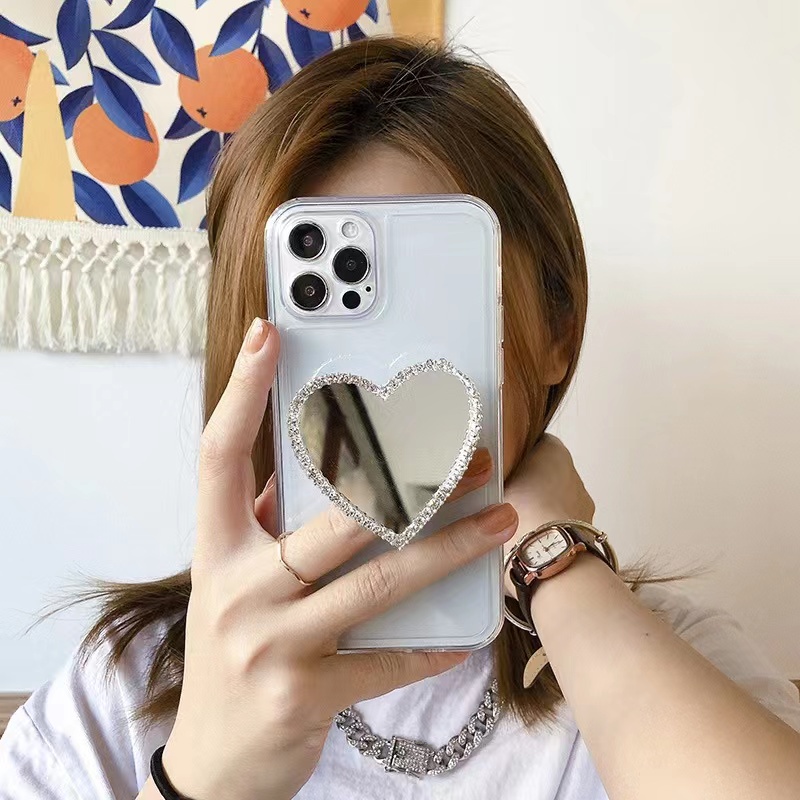 Pop Socket Mirror Kaca Stand PHONE HOLDER PopSocket Cermin