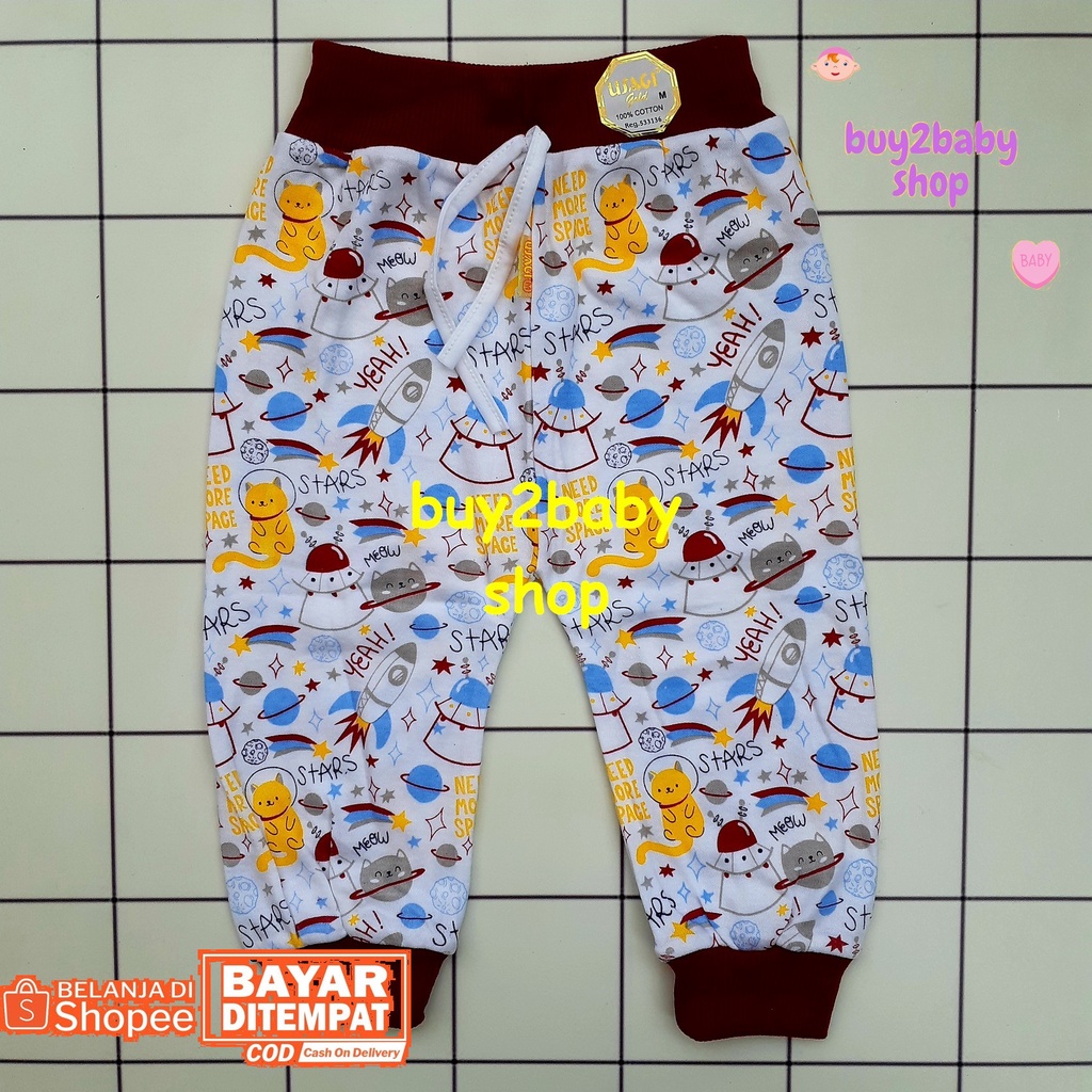 Celana panjang anak model boxer full color print motif USAGI usia 1-3 Tahun 3 PCS