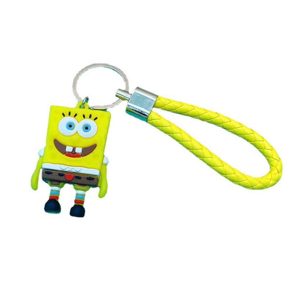 Lanfy Wanita Gantungan Kunci Hadiah Kreatif Lucu Pikachu Patrick.Star Desain Kartun Sponge Bob Cartoon Key Holder