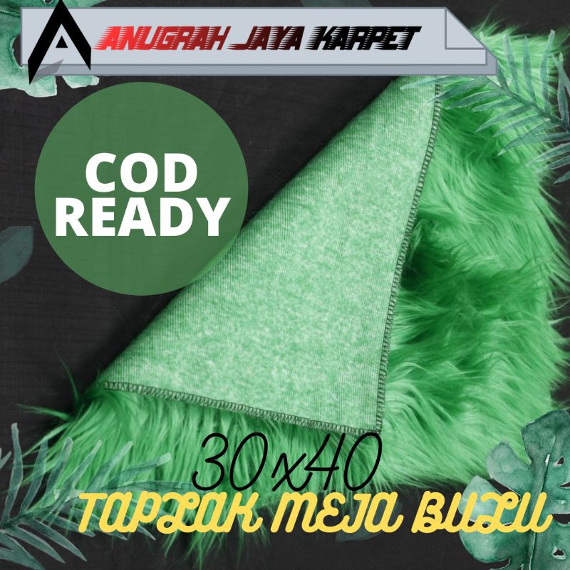 30x40 Taplak Meja Bulu Korea / Kain Bulu Korea