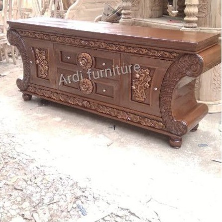 Bufet bupet tv rak tv ukir kayu jati meja tv kayu jati ukir jepara