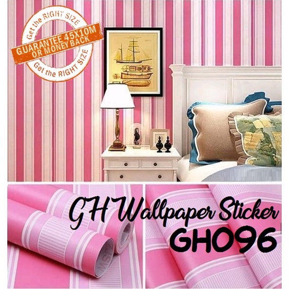 Wallpaper Sticker Premium Quality PVC Grade A 45Cm X 5M WallpaperDinding Waterproof Tahan Lama Wallpaper Ruangan