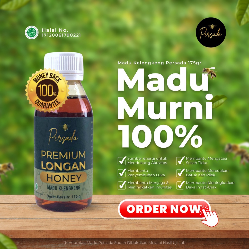 

MADU KLENGKENG / KELENGKENG PERSADA 175 GRAM || MENJAGA IMUNITAS, PEREDA BATUK, MADU MURNI 100%