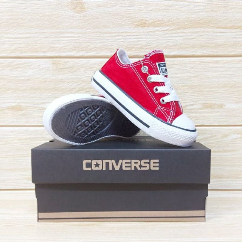 CONVERS LOW SEPATU ANAK LAKI &amp; PEREMPUAN TALI FASHION BAYI BALITA