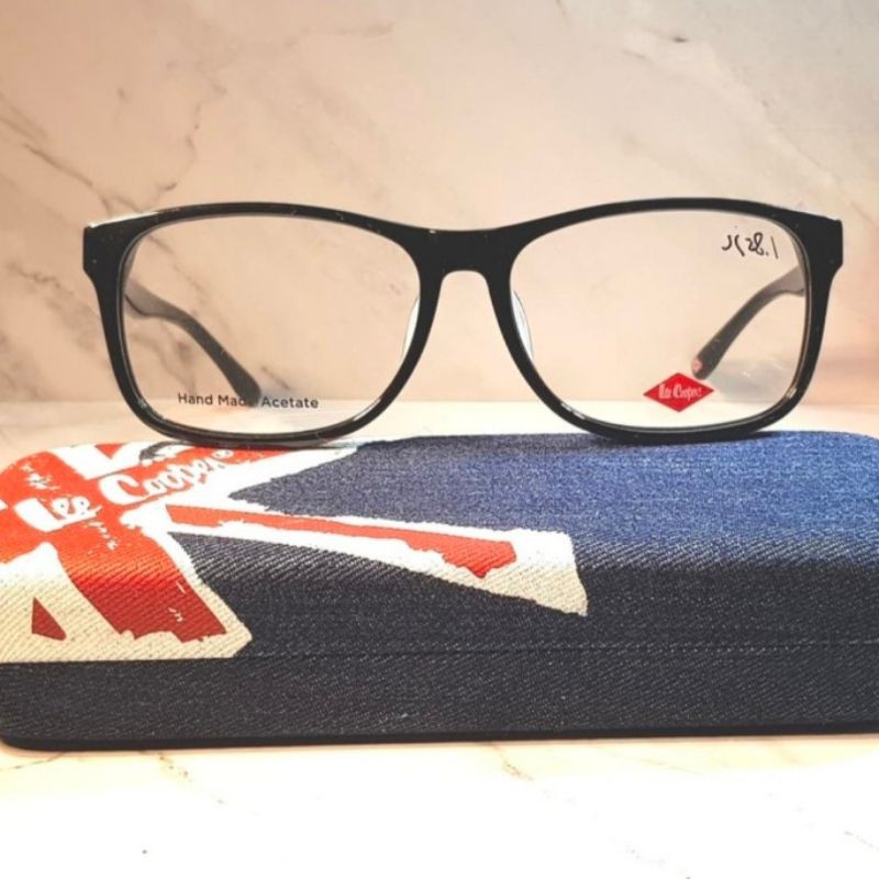Kacamata Frame Original Lee Cooper FP0236C1 Stylis Elegan Black -Kacamata Minus Pria dan Wanita