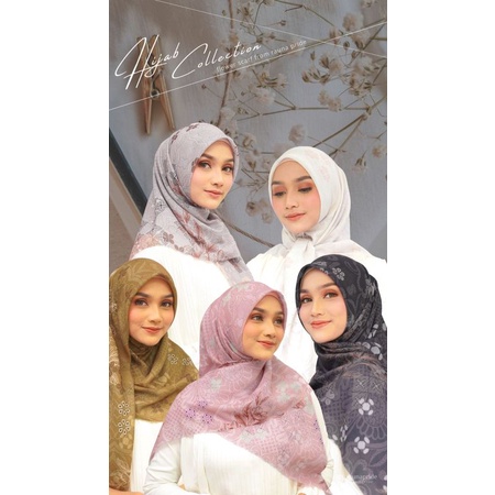 FS VS 01 02 03 04 05 Voal Ultima Premium Rauna Pride Flower Scarf Hijab Segi Empat Motif Polos Purpl