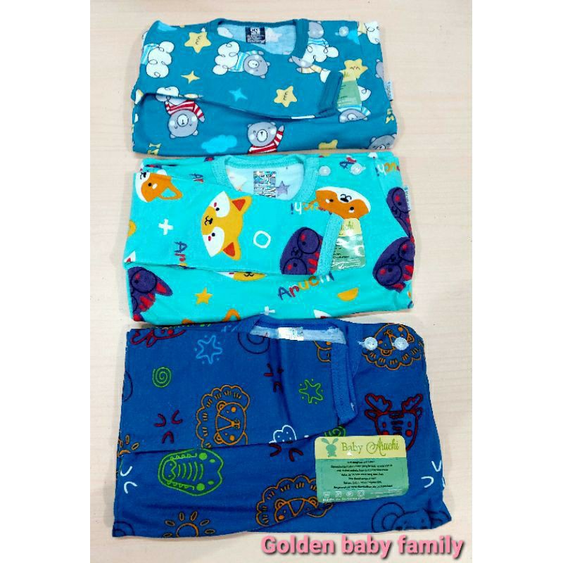 3PCS   SETELAN ARUCHI PANJANG KANCING BAHU SIZE SIZE S- M-L-XL-XXL