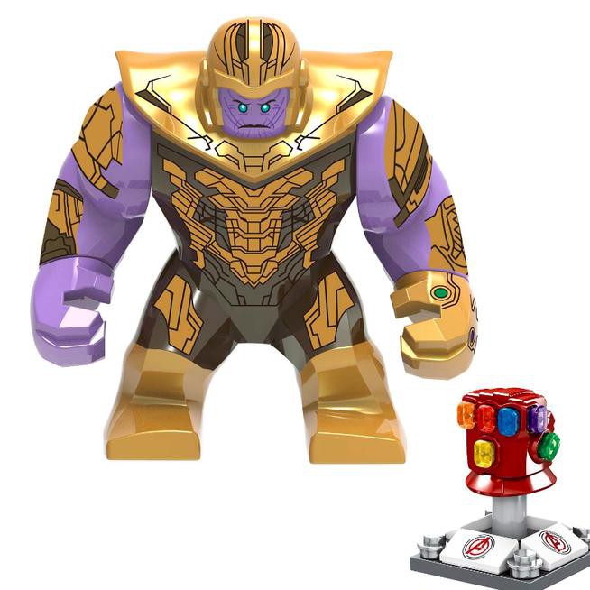 cl85 marvel avengers thanos + 6 infinity stone gauntlet war lego bootleg lsba