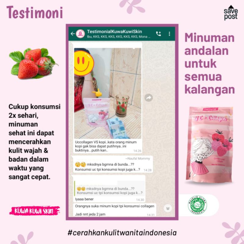 UC+collagen isi 125 gram izin pirt&halal MUI