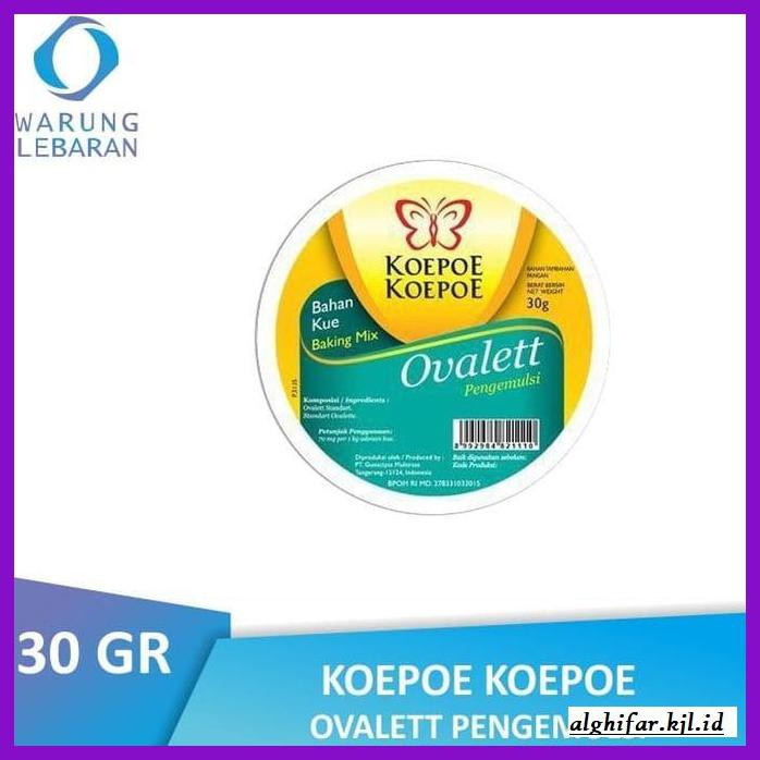 

Redwop-Gnikab- Btl Koepoe Koepoe Ovalett Pengemulsi 30 Gr | Kupu Kupu -Hallall.