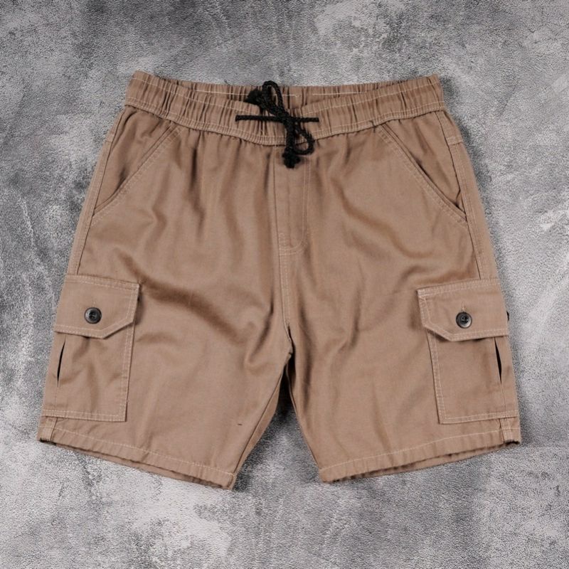 TERBARU Celana pendek cargo Broadshort pria pinggang kolor kualitas distro 100% Real picture