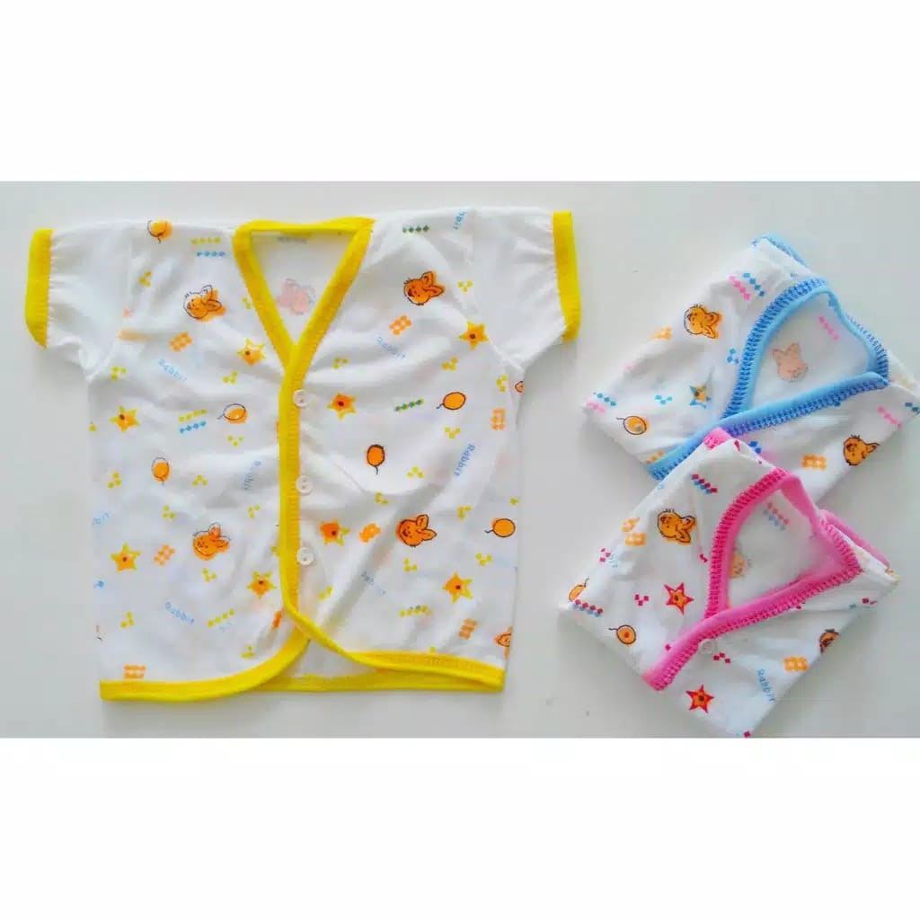 BAJU NEWBORN PENDEK atasan kancing depan bayi baru lahir