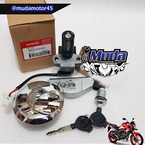 KUNCI KONTAK OLD CB150R LAMA 35010-K15-901 KEY SET TUTUP TANGKI FUEL TANK CAP PEM BUKA JOK CB 150 20