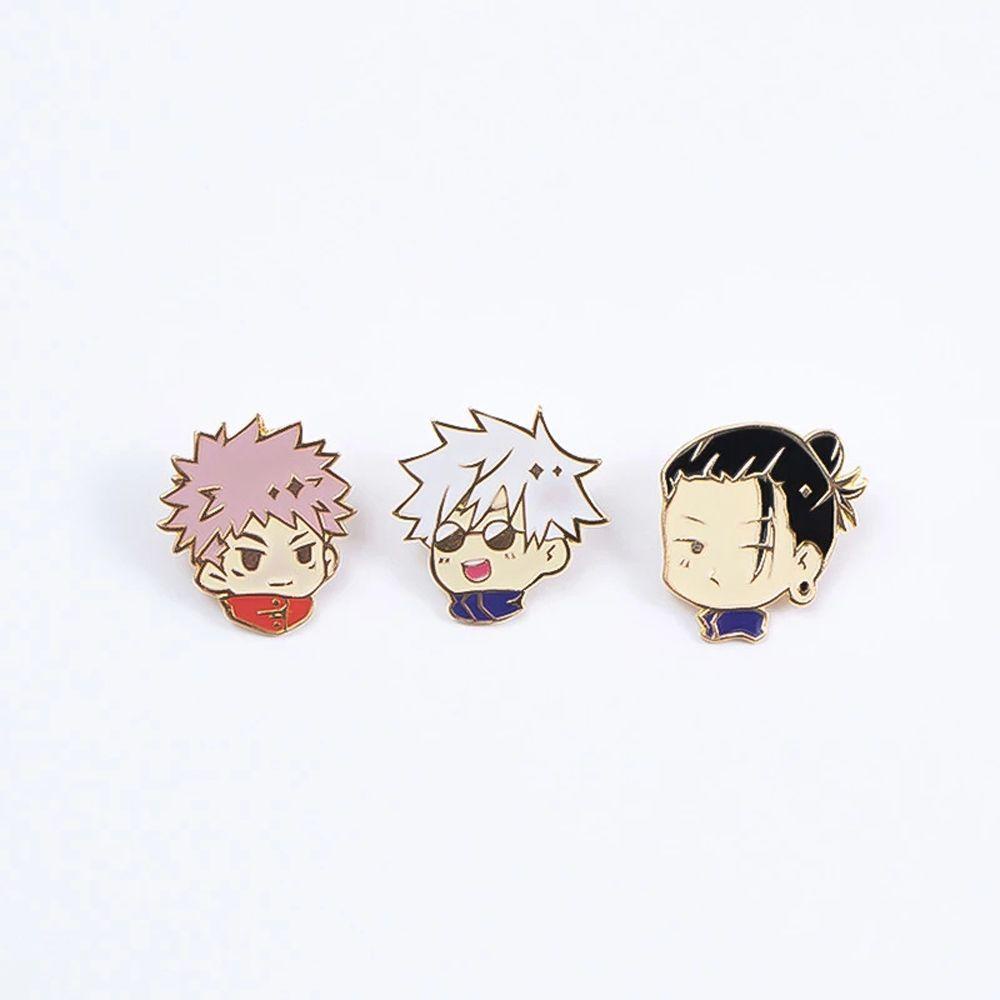 Bros Pin Enamel Desain Kartun Jujutsu Kaisen Untuk Dekorasi Pakaian