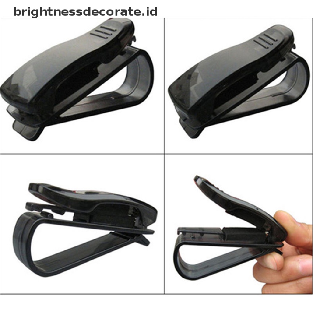 1 Pc Klip Holder Kacamata / Kartu / Pulpen Untuk Sun Visor Mobil