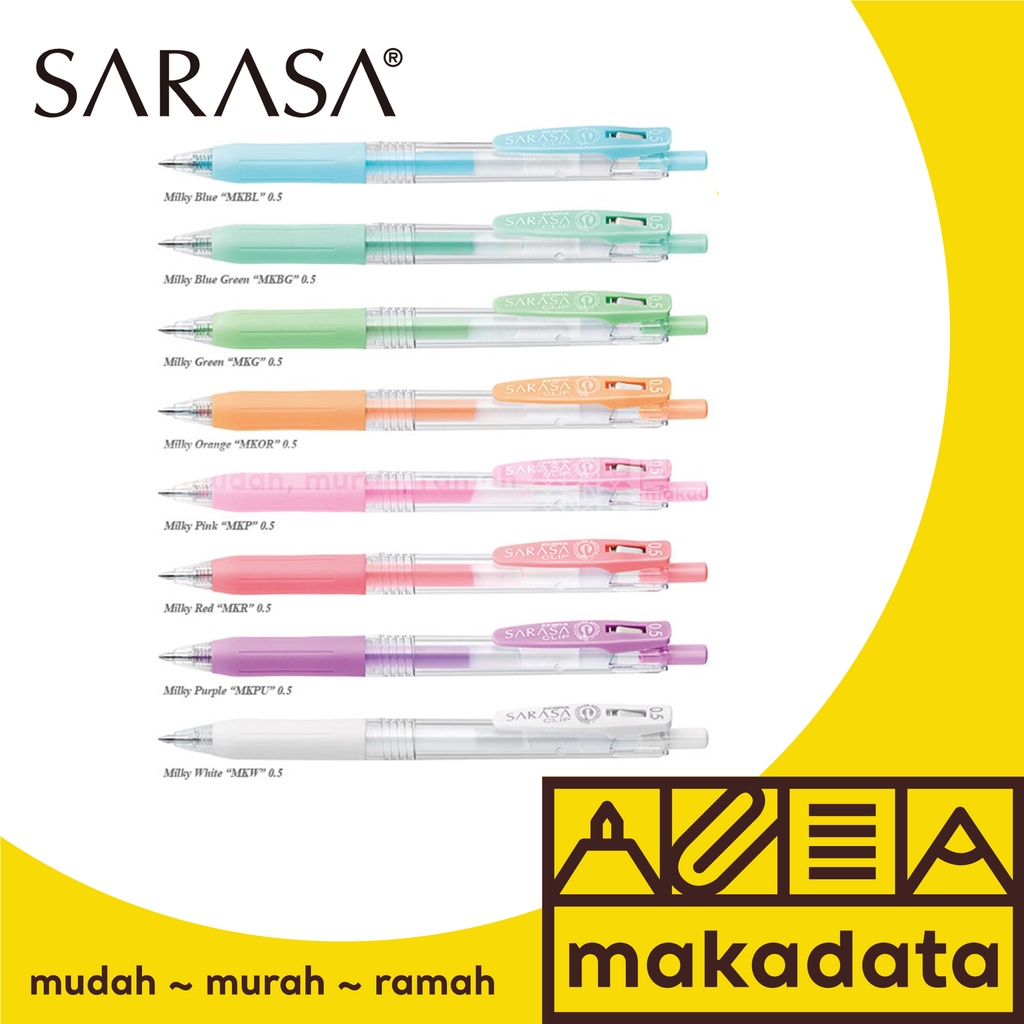 

BOLPEN / PULPEN SARASA MILKY 0.5 GEL (1 PCS) MURAH