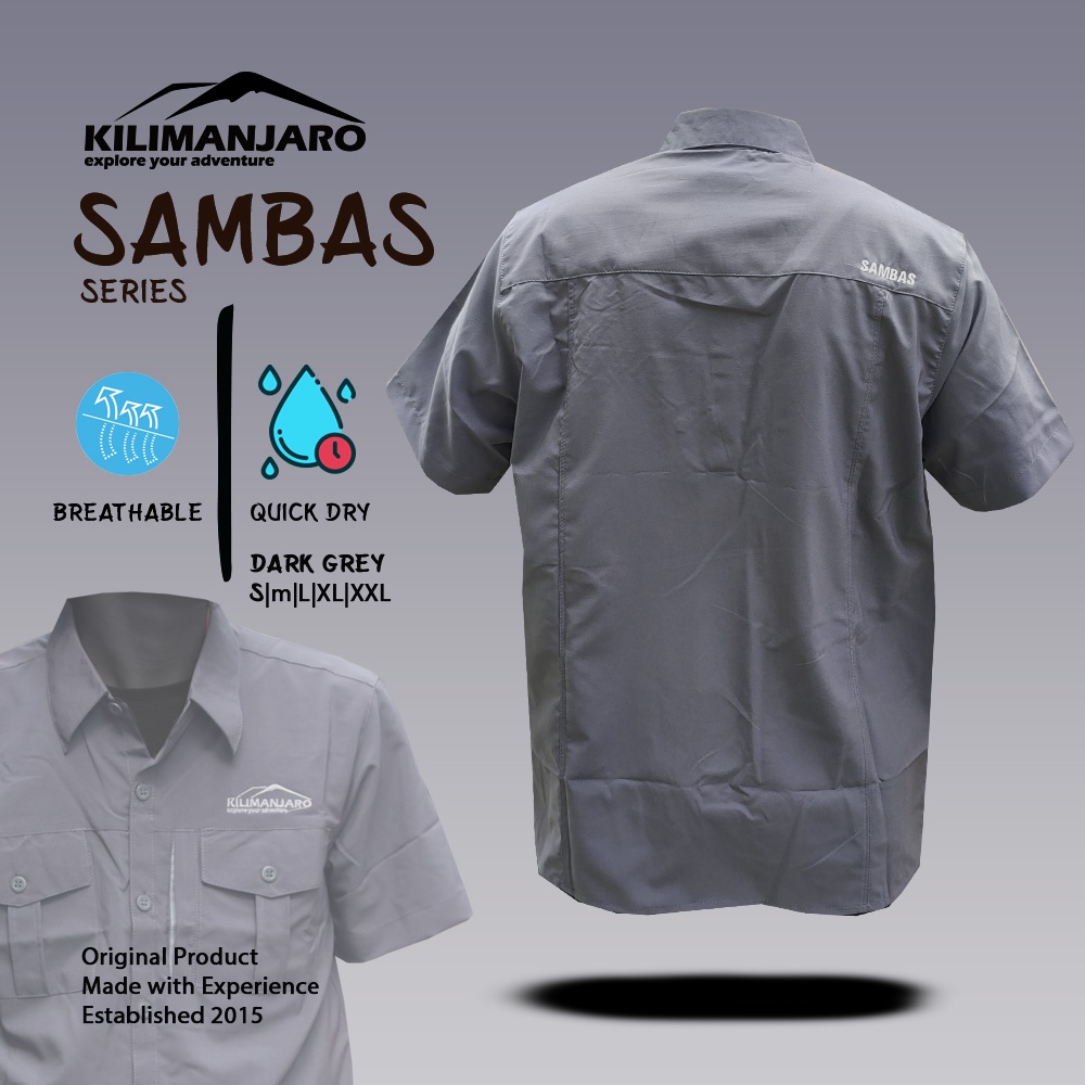 KILIMANJARO SAMBAS Kemeja outdoor Kilimanjaro Sambas Kemeja Lapangan Kemeja PDL Kemeja Gunung Kemeja Adventure